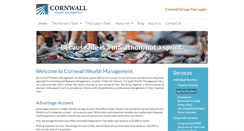 Desktop Screenshot of cornwallwealth.com