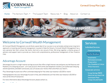 Tablet Screenshot of cornwallwealth.com